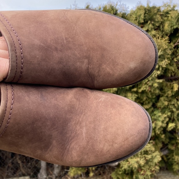 Clarks Collection Soft Cushion Chocolate Brown High Heel Mules Women’s Size 10M - Picture 5 of 11